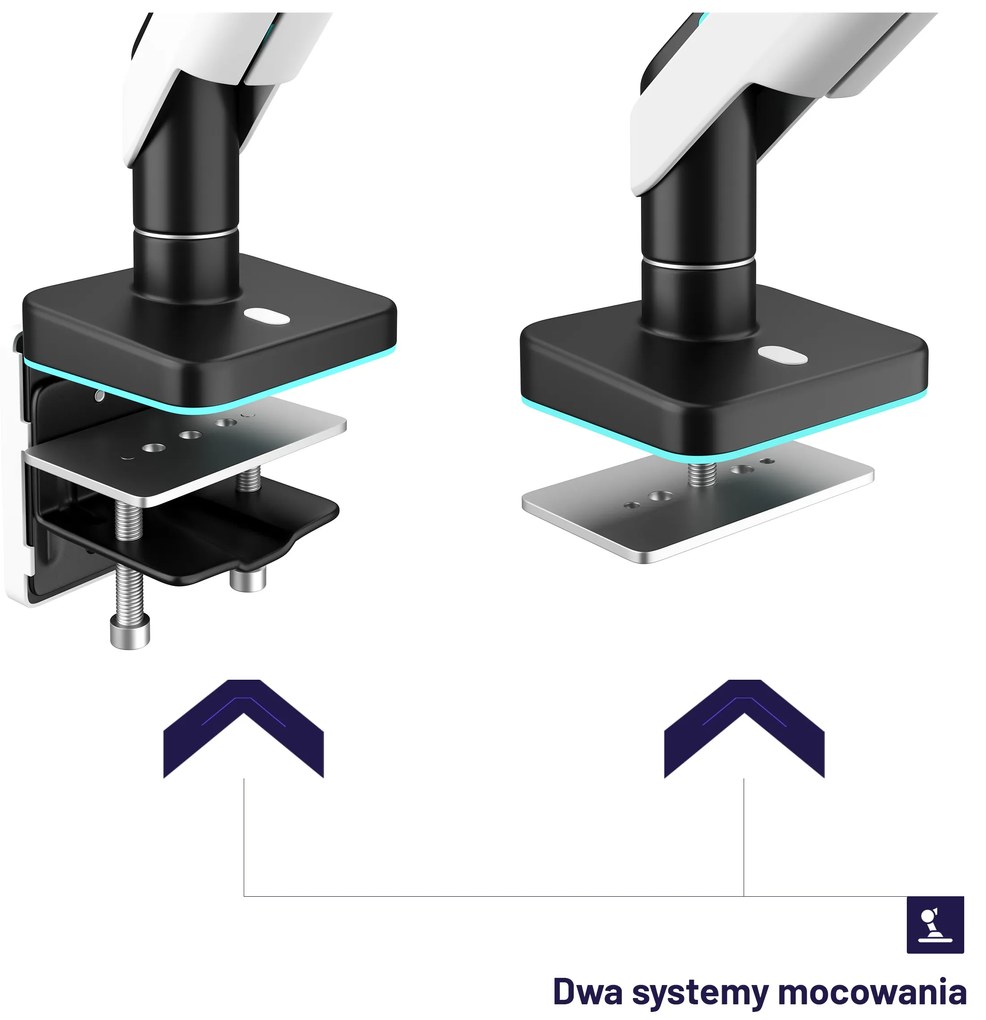 Uchwyt na monitor LED RGB X-Arm