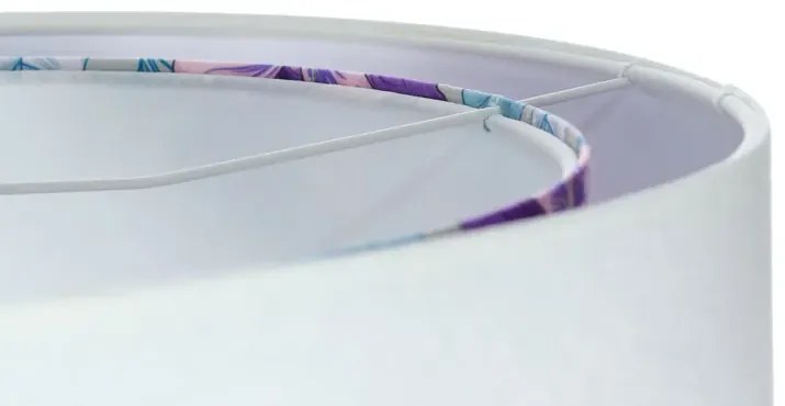 Biało-kolorowa welurowa lampa wisząca R8-T02