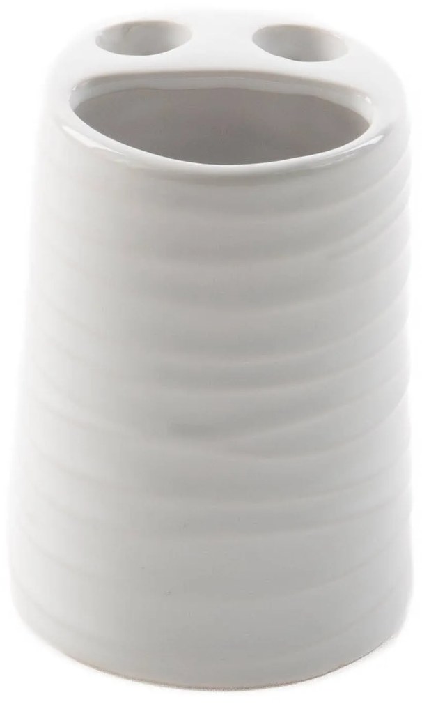 Ceramiczny zestaw akcesoriów łazienkowych WHITE - 4 sztuki w komplecie, ZELLER