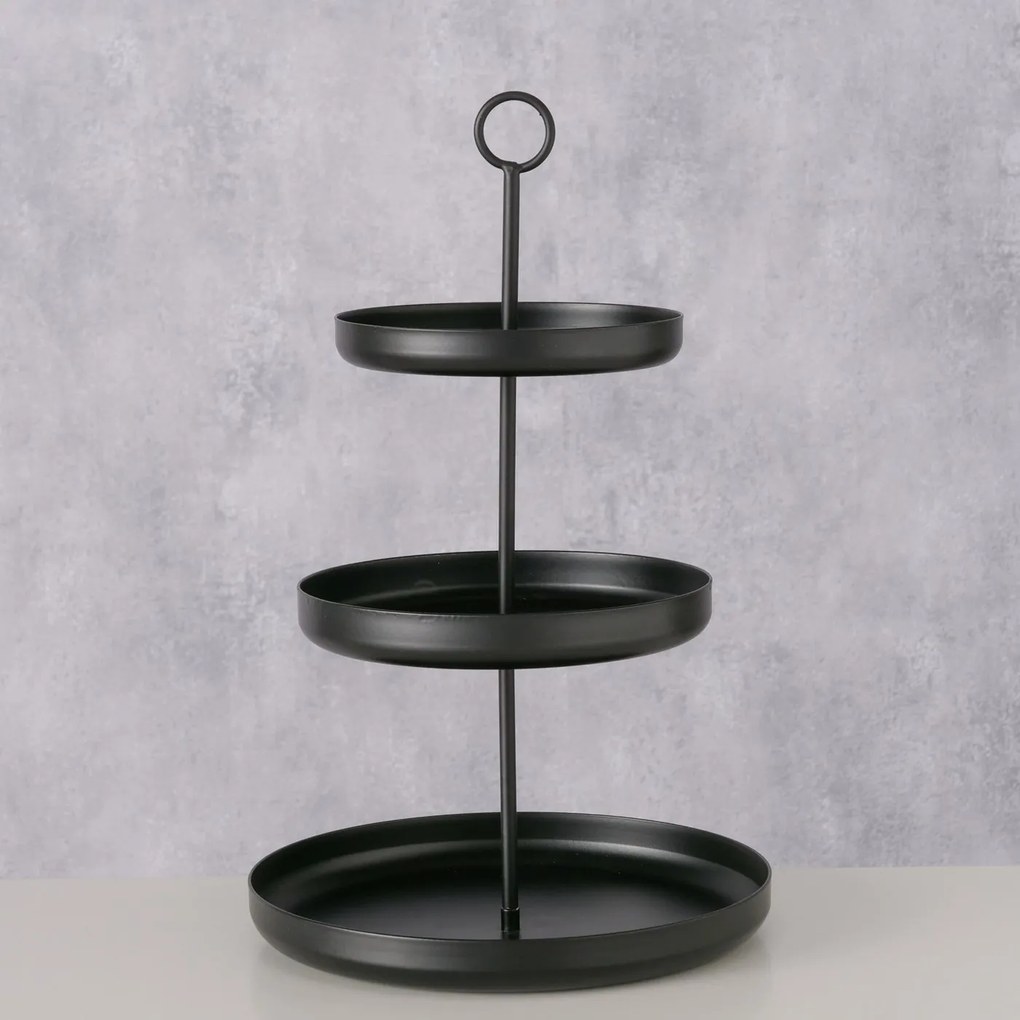 Metalowa patera na owoce CREDO, 3 poziomy, 32,5 cm