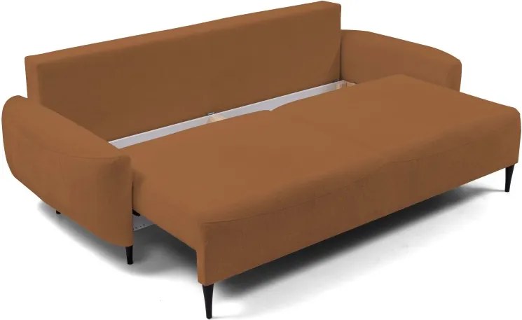 Sofa BOHO z funkcja spania i pojemnikiem MIEDZIANY PERFECT HARMONY 56