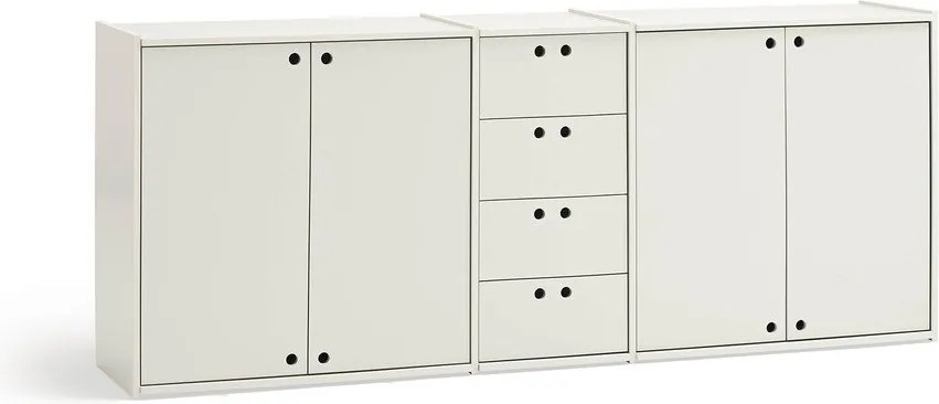 Kremowa komoda 197x80x40 cm Wally – Teulat