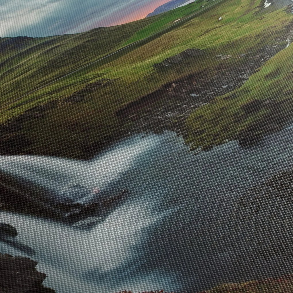 Obraz - Kirkjufell o zachodzie słońca (170x50 cm)