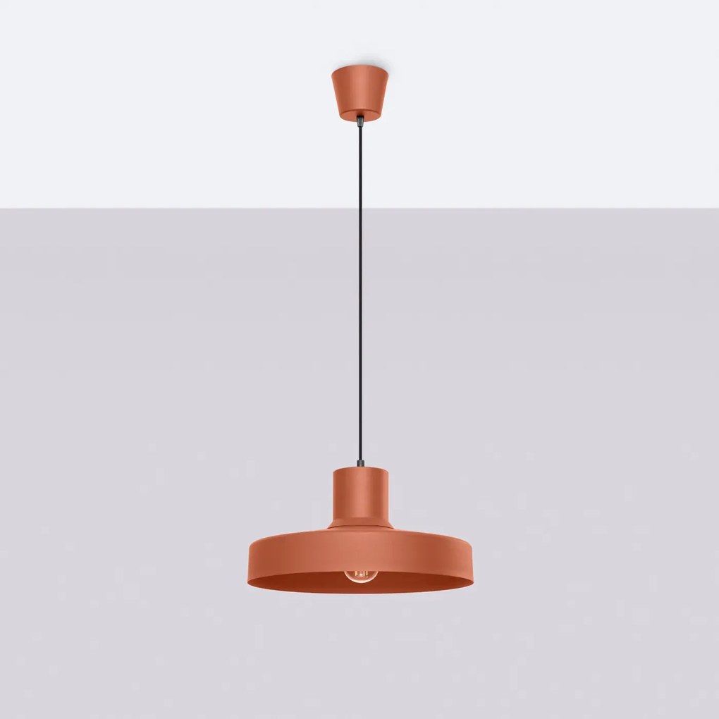 Lampa wisząca BILO ochra czerwona SOLLUX  LIGHTING