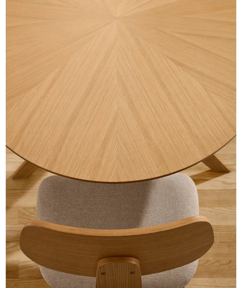 Stół z blatem w dekorze dębu 110x180 cm Naanim – Kave Home
