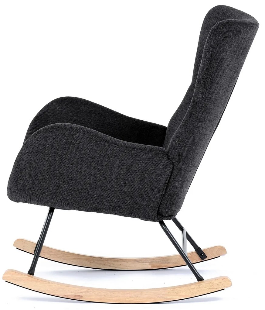 Fotel bujany BK2, czarny