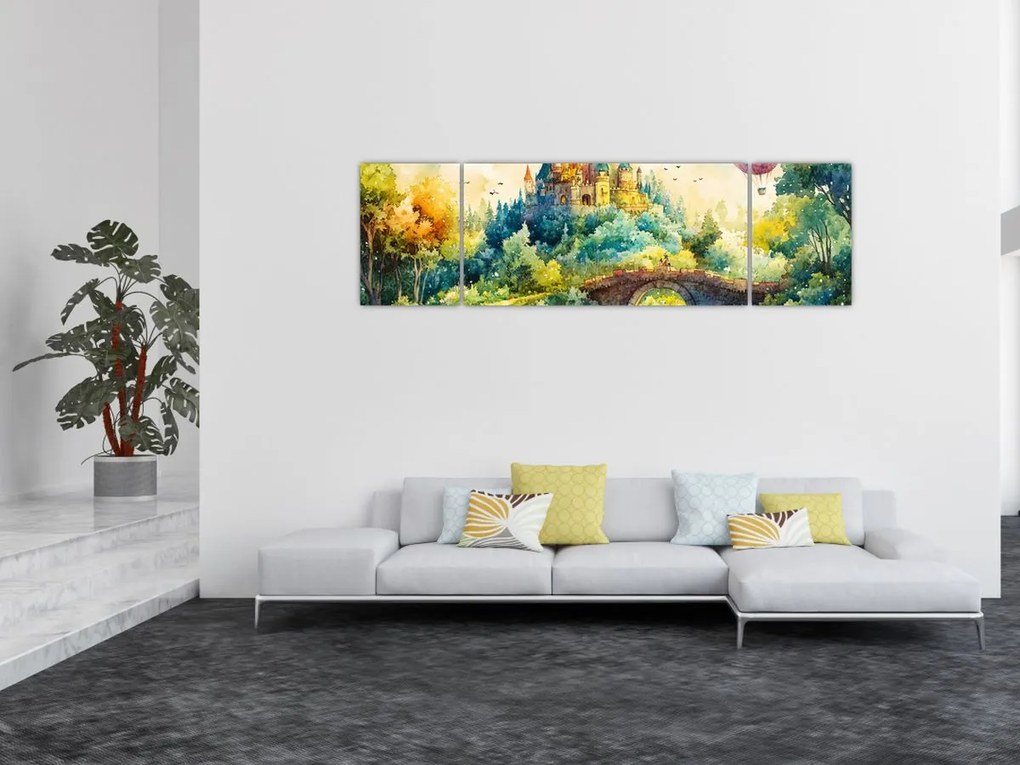 Obraz - Baśniowy zamek (170x50 cm)