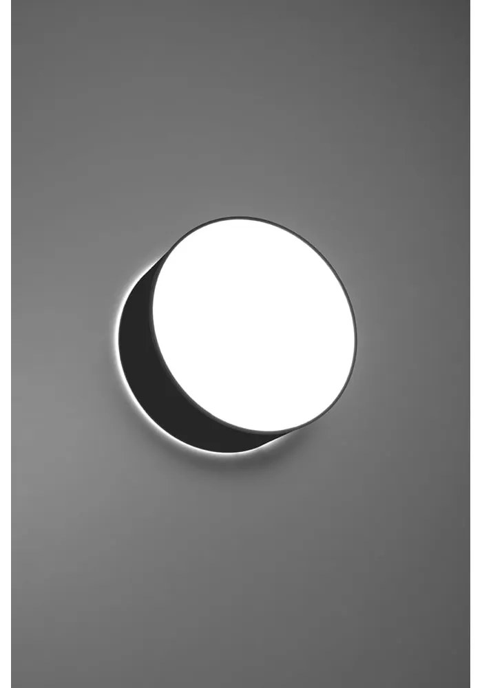 Czarna lampa sufitowa Sollux Atis