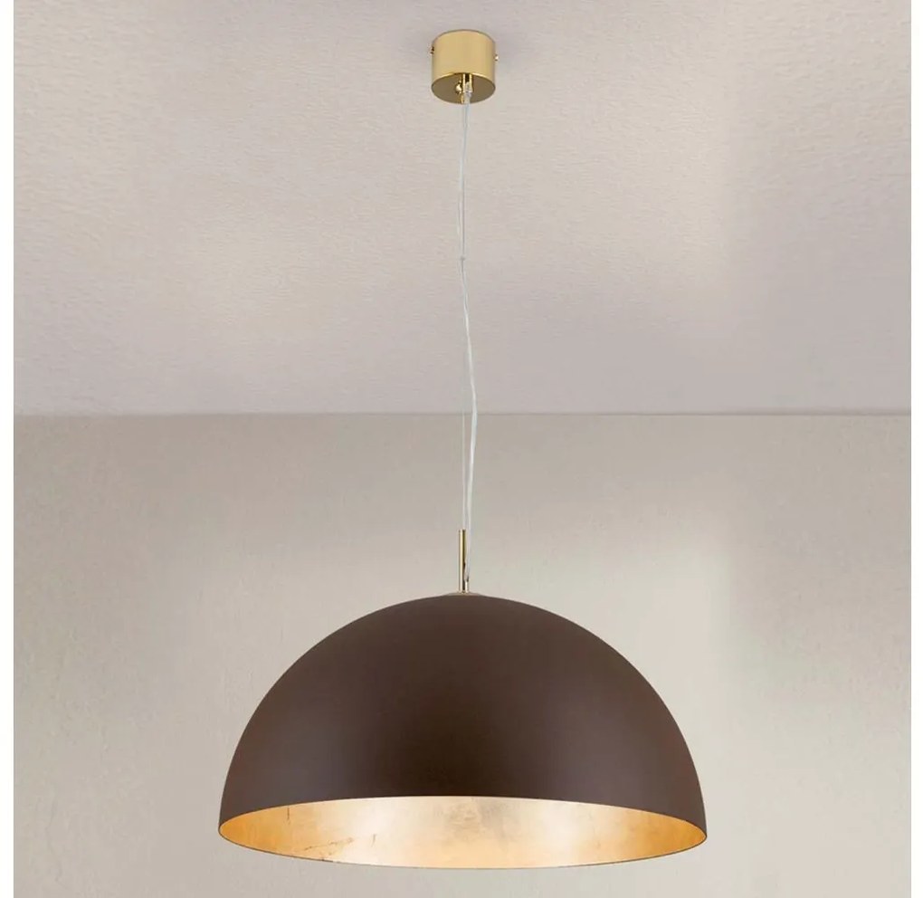 Orion HL 6-1623/1 - Żyrandol na lince ELIANO 1xE27/60W/230V śr. 50 cm brązowy/złoty