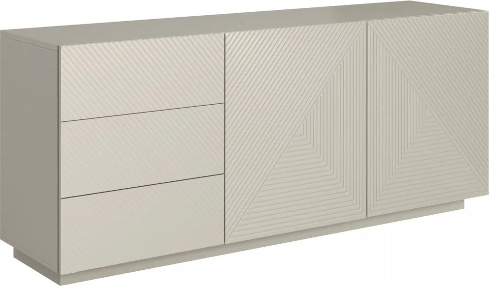 Komoda Asha 167 cm dwudrzwiowa z szufladami - kaszmir