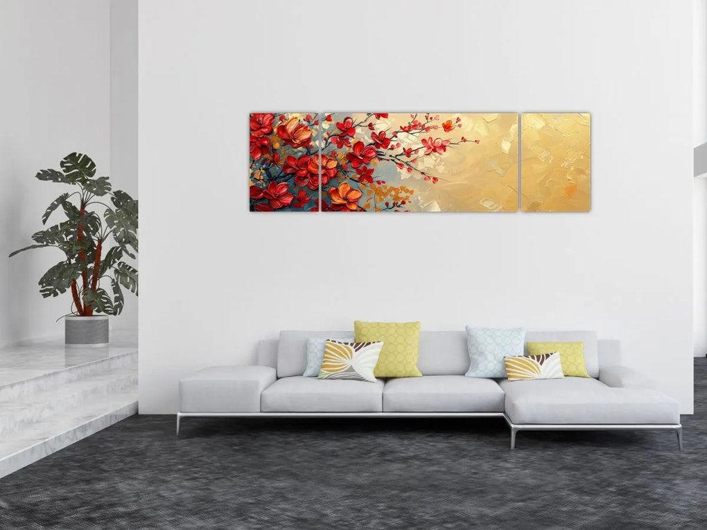 Obraz - Kwitnące drzewo (170x50 cm)
