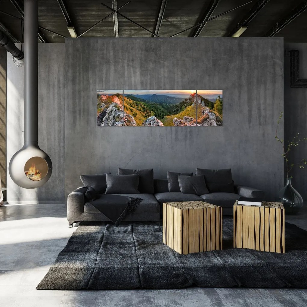 Obraz - Krajobraz górski (170x50 cm)