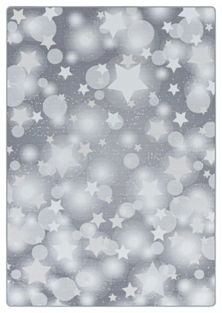 Dywan dziecięcy Play gwiazdki szare 100 cm x 150 cm