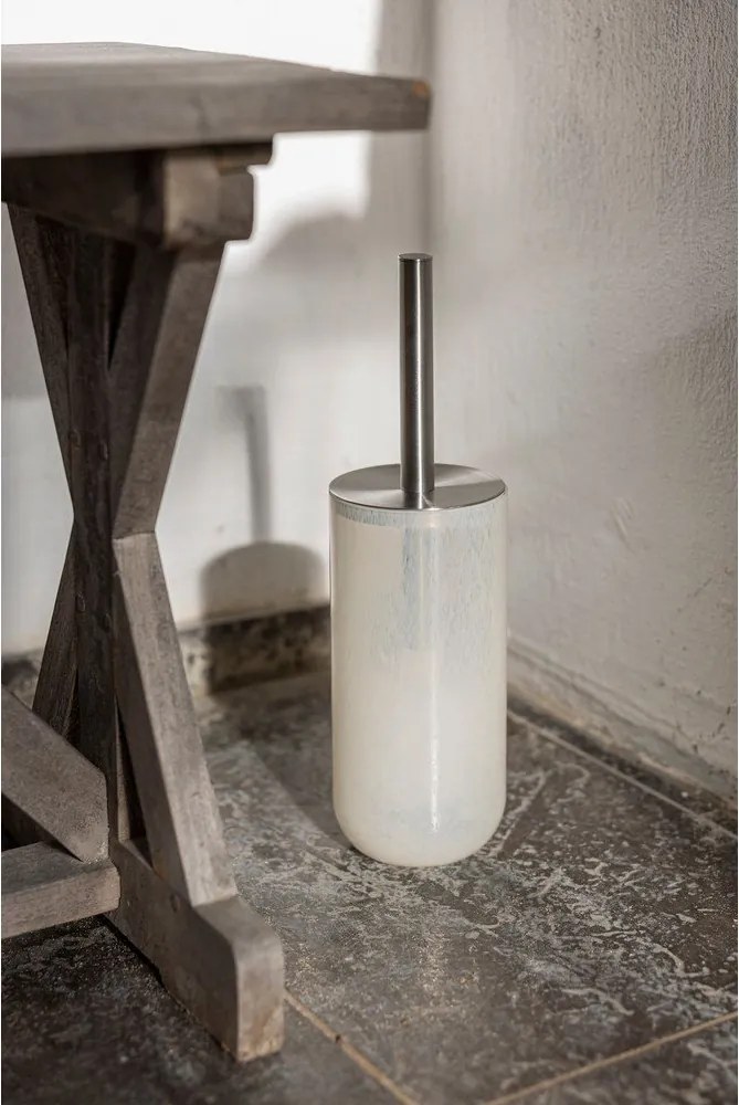 Kremowa szklana szczotka do WC Opal – Mette Ditmer Denmark