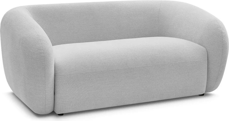 Jasnoszara sofa z tkaniny szenilowej 160 cm Celine – Bobochic Paris