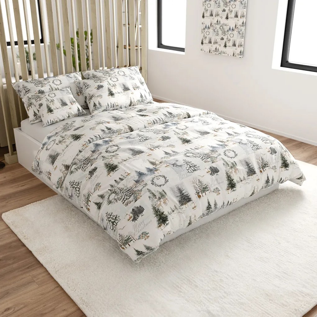 PrzytulneMieszkanie.pl PrzytulneMieszkanie.pl Bawełniana pościel WINTER WHISPER kolorowa Rozmiar pościeli: 70 x 90 cm | 140 x 200 cm