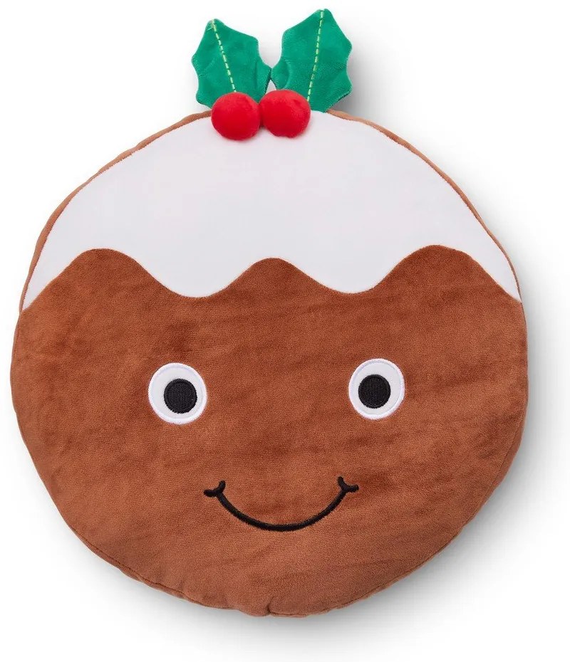 Pluszowa poduszka dekoracyjna ze świątecznym motywem 35x35 cm Christmas Pudding – Catherine Lansfield