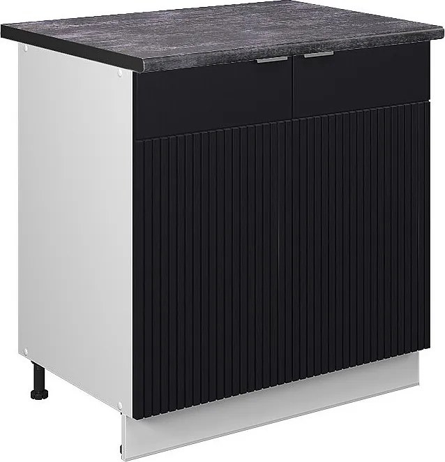 Szafka pod zlew czarne paski 80x60x82 fame-line