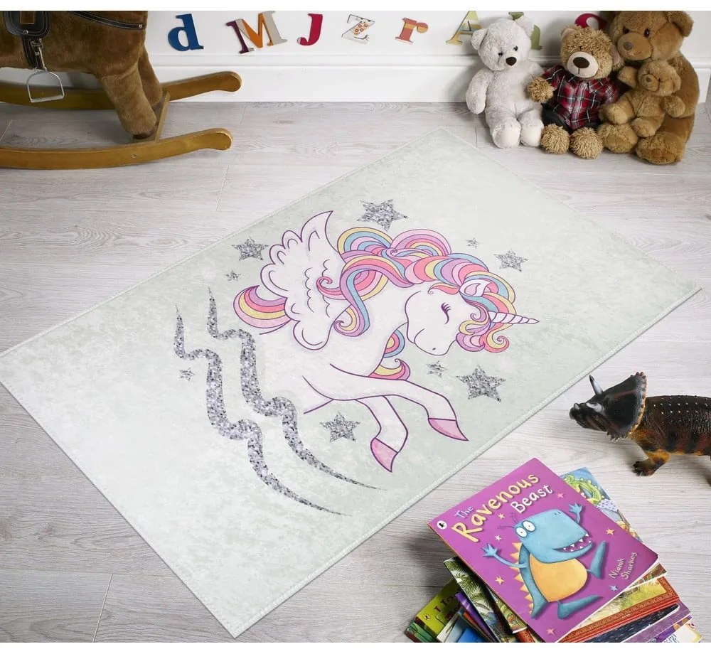 Dywan dziecięcy 100x160 cm Flying Unicorn – Vitaus