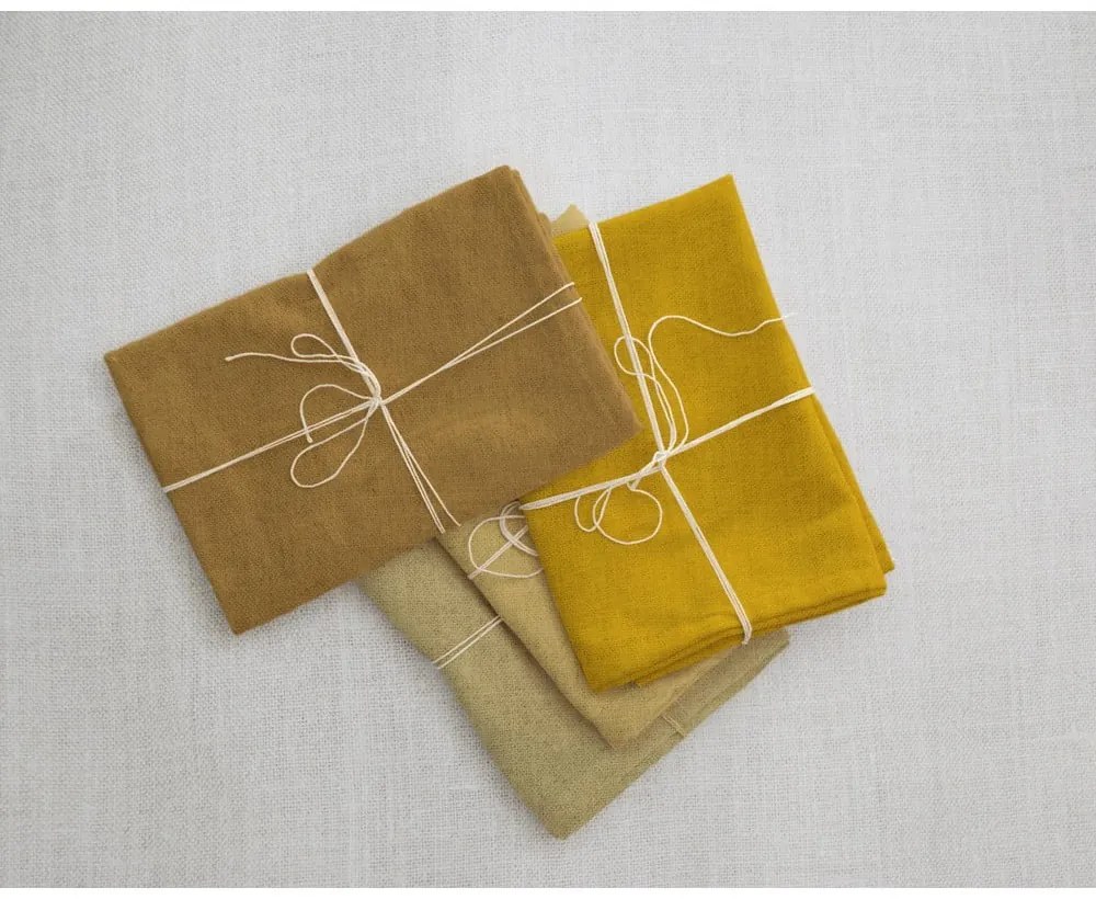 Zestaw 4 serwetek tekstylnych z domieszką lnu Really Nice Things Beige, 43x43 cm