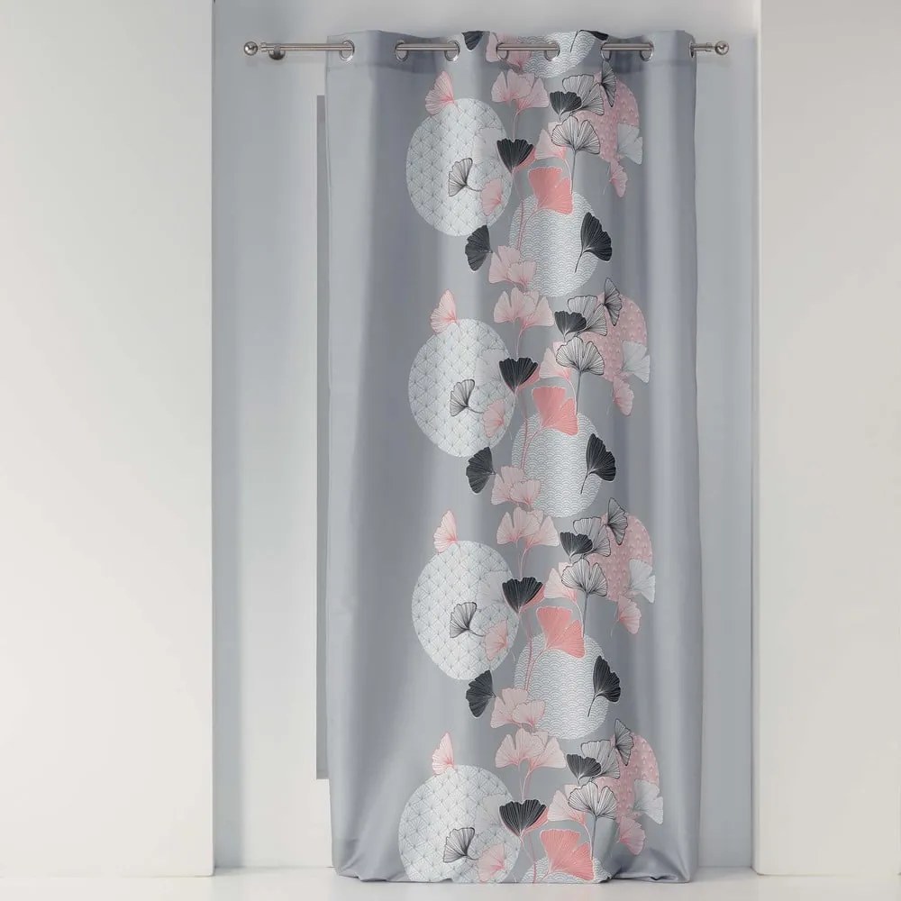 Szara zasłona 140x260 cm Eden – douceur d'intérieur