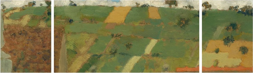 Obraz - Edouard Vuillard, Landscape of the Ile de France, reprodukcje (170x50 cm)