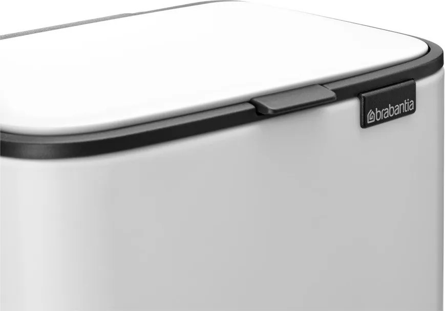 Biały stalowy kosz na śmieci z pedałem 4 l Bo – Brabantia