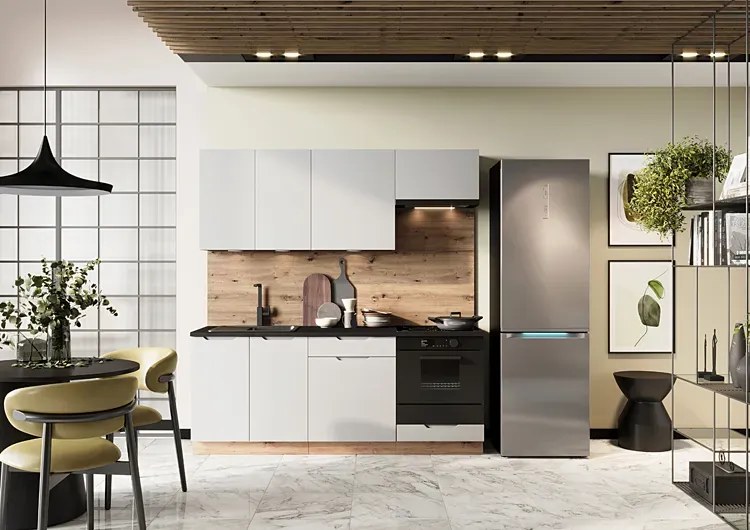 Szary front zmywarki z panelem odkrytym 45 cm L6-Z81