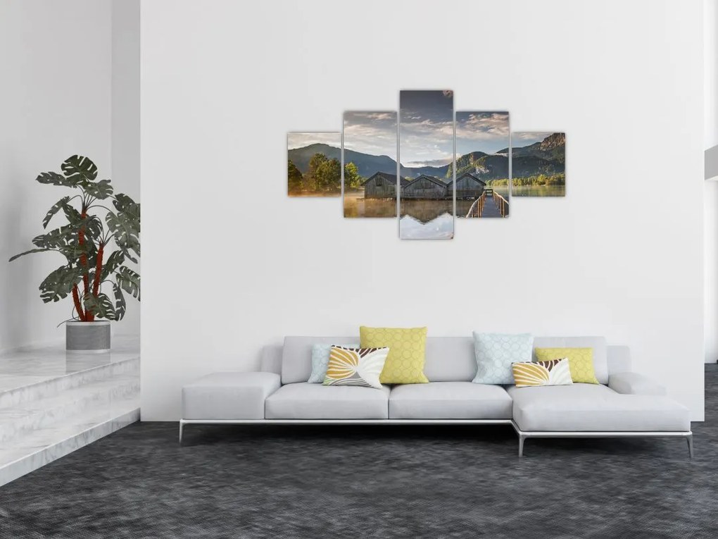 Obraz jeziora (125x70 cm)