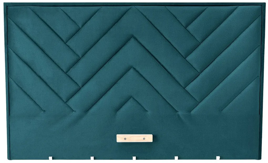 Ciemnozielony pikowany zagłówek do łóżka K2-Z45