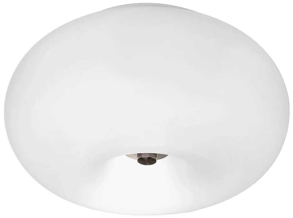 Biała lampa sufitowa ze szklanym kloszem OPTICA – EGLO