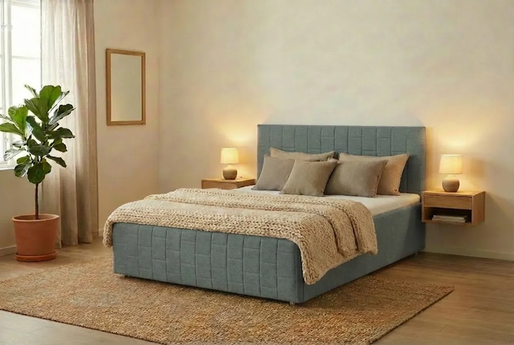 Łóżko OTTO 180x200 cm Miętowy Bez materaca