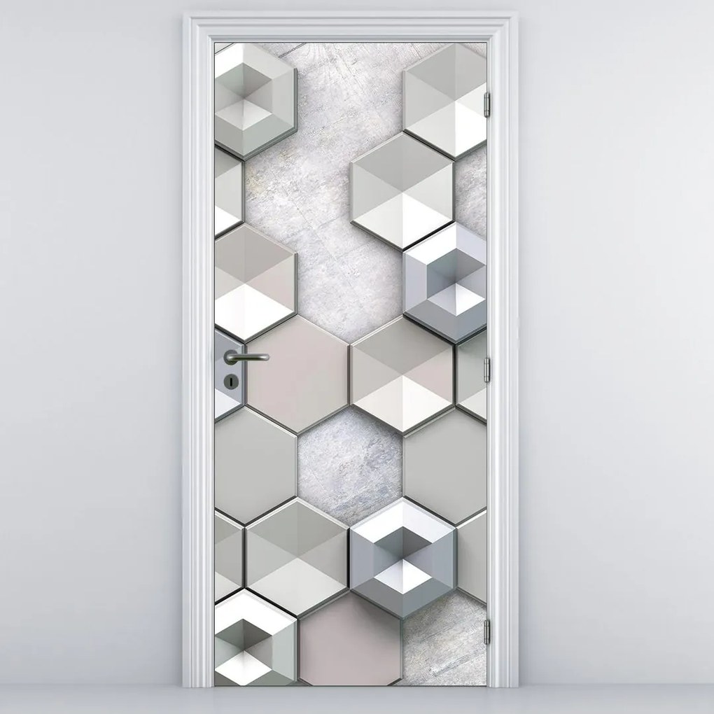 Fototapeta na drzwi - Abstrakcja 3D (95x205cm)