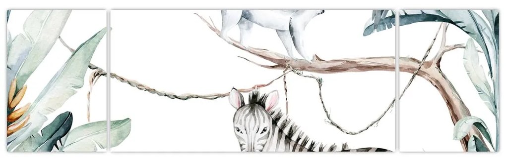 Obraz - Zwierzęta egzotyczne (170x50 cm)
