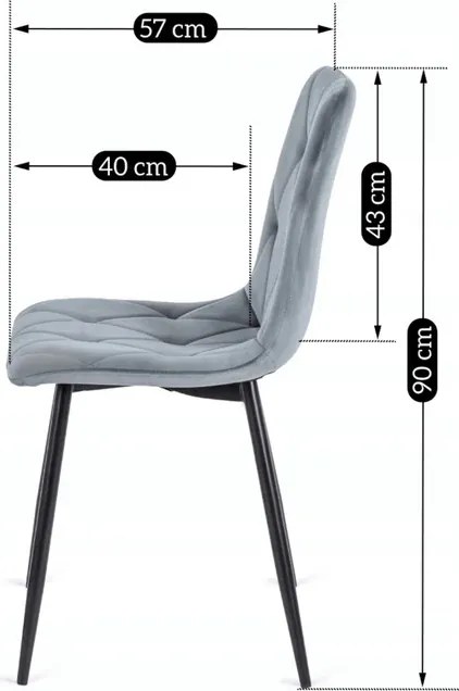 Zestaw Stół Okrągły Rozkładany HARRY 102-142 cm Dąb Craft/Czarny i 6 Krzeseł Tapicerowanych ROBIN Szarych Nowoczesnych
