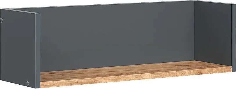 Półka ścienna antracyt/złoty dąb 67.8x20x20 viktor