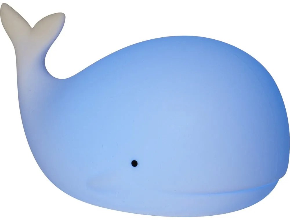 Biała lampka nocna LED dla dzieci Whale – Star Trading