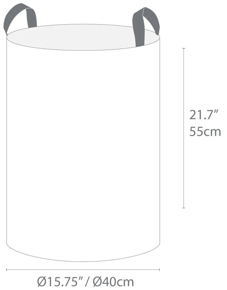 Niebieski kosz na pranie Bigso Box of Sweden Bin, 69 l