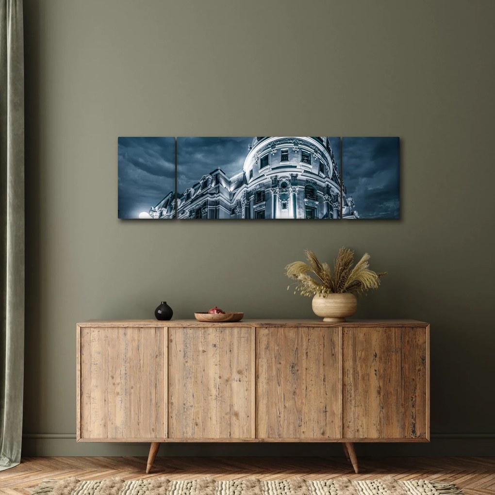 Obraz architektury w ciemności (170x50 cm)