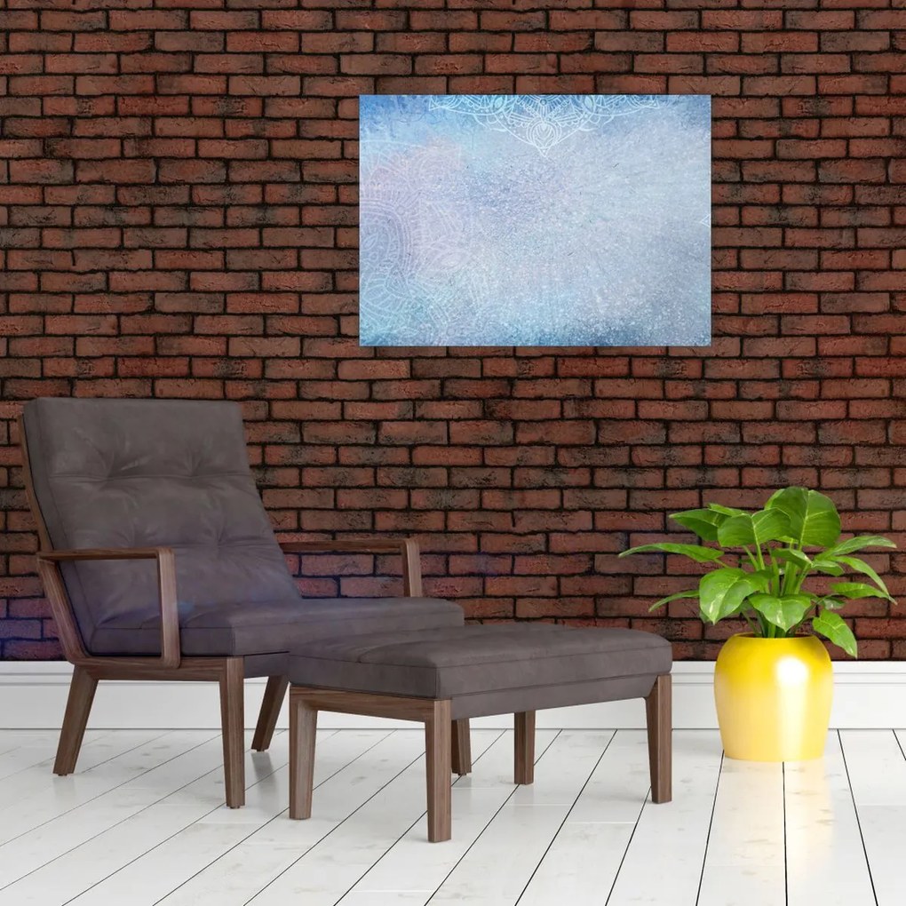 Obraz - Mandale w niebieskim (70x50 cm)