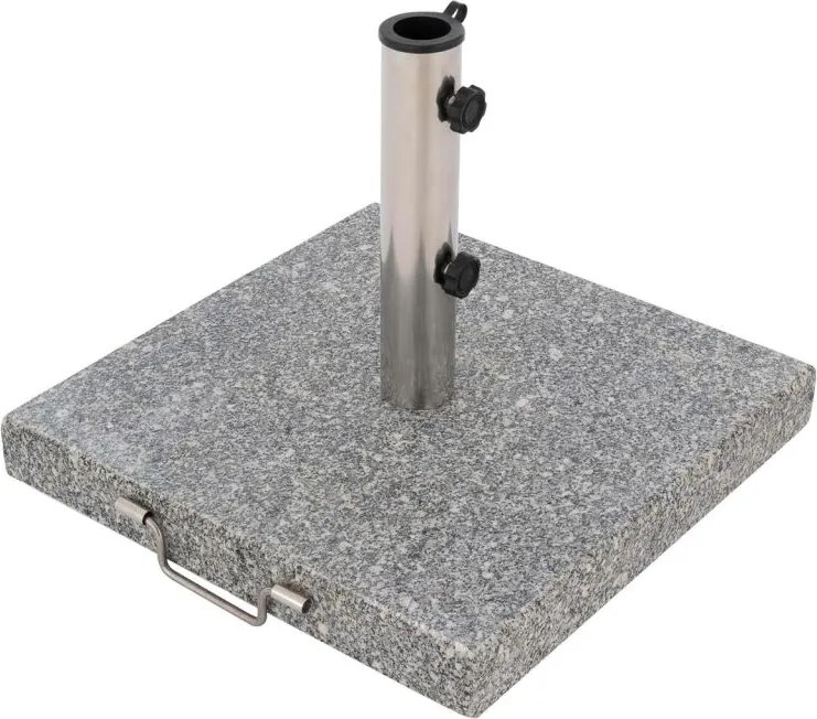 Stojak Parasol - granit i stal - 45 x 45 cm