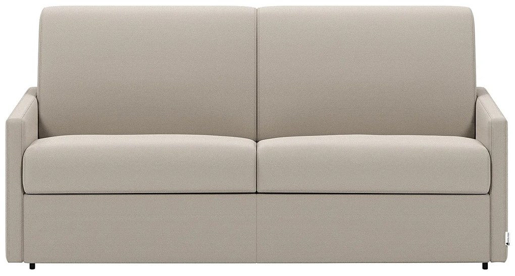 Kanapa 3-osobowa z ekspresowym mechanizmem rozkładania z tkaniny CALIFE - Kolor: beżowy - Wymiary miejsca do spania: 140 cm - Materac 14 cm