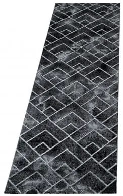 Dywan nowoczesny Naxos mozaika brązowo-szary 80 cm x 250 cm