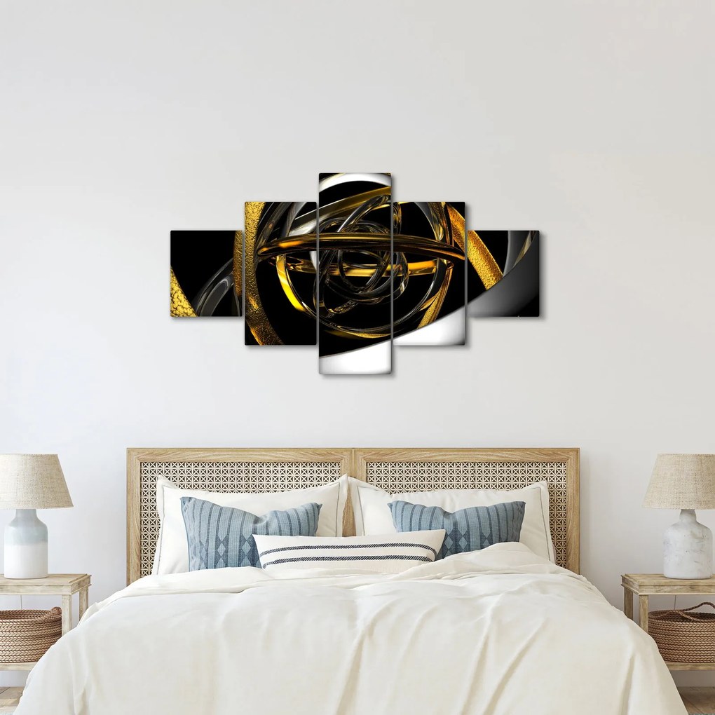 Obraz nowoczesnej abstrakcji (125x70 cm)