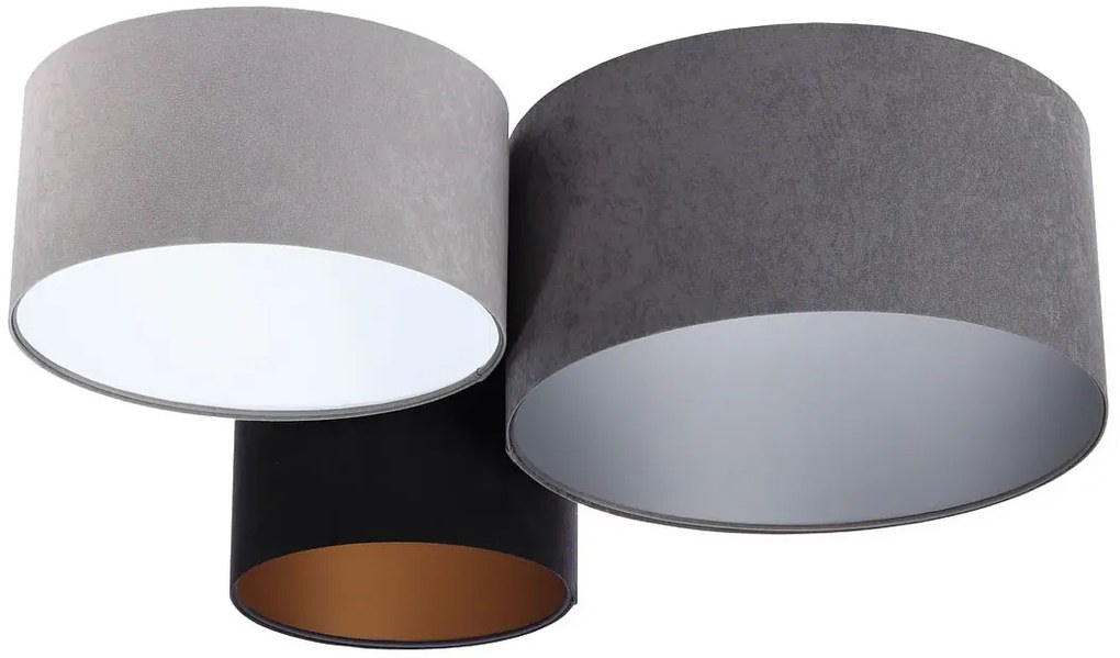 Potrójna plafoniada z okrągłymi abażurami T7-P44