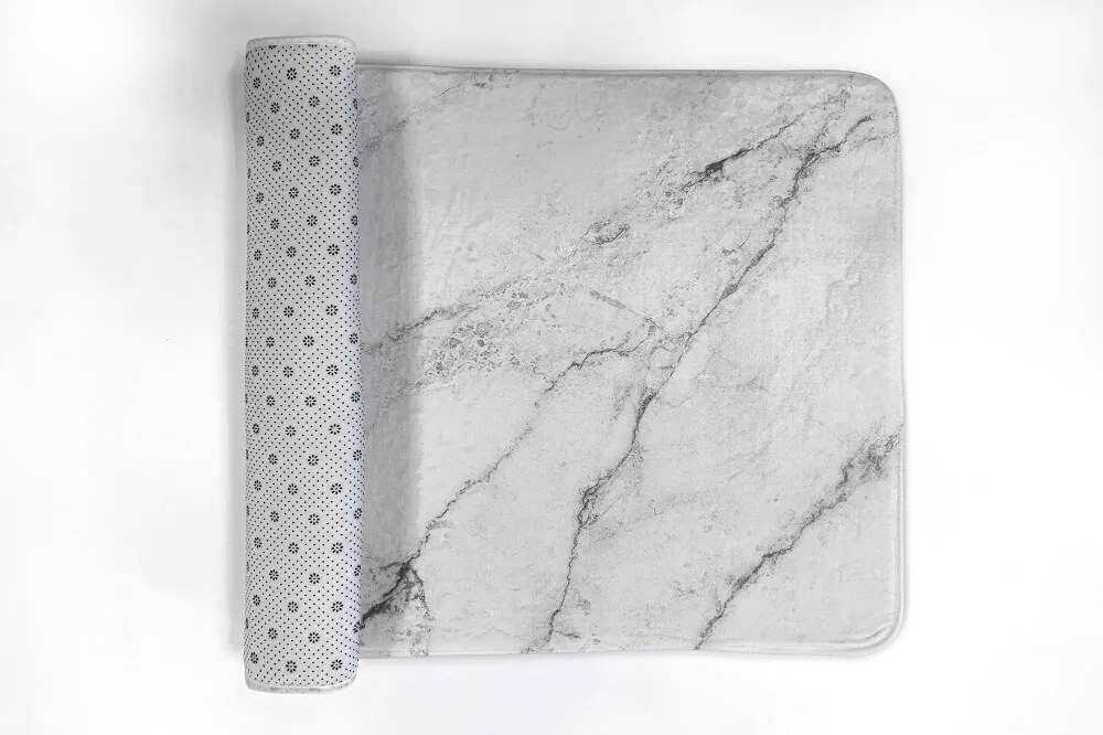 Dywanik łazienkowy Dywanik łazienkowy Biały marmur