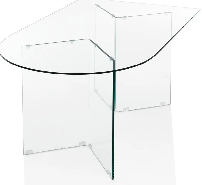 Szklany stół 80x130 cm Kaya – Tomasucci