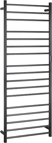 Wieszak na ręczniki 60x168 cm stal nierdzewna/czarny