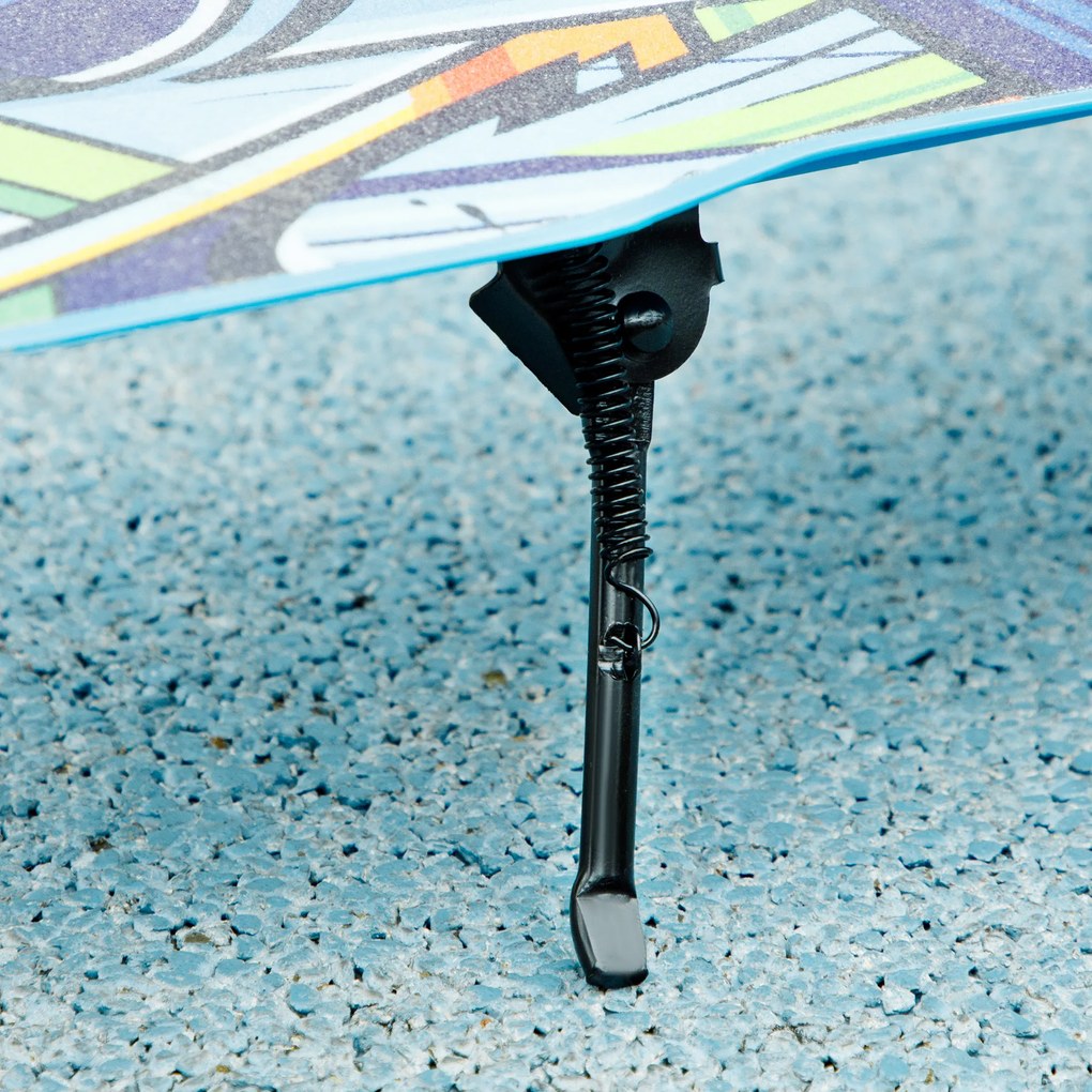 AIYAPLAY Hulajnoga Regulowana, z Hamulcem Tylnym, Składana, Udźwig 100 kg, Niebieska