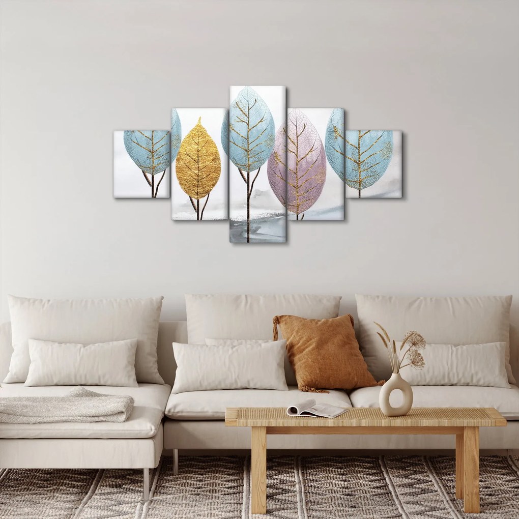 Obraz - Designowe drzewa (125x70 cm)